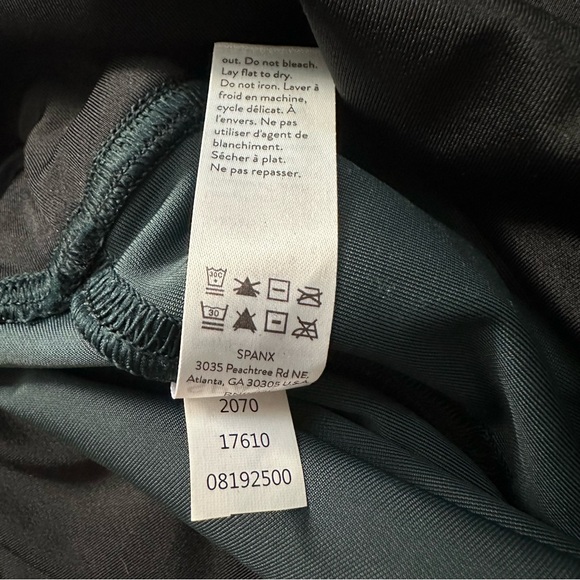 SPANX by Sara Blakely Malachite Green Shaping Lined Velvet Leggings Sz XL - Picture 12 of 13